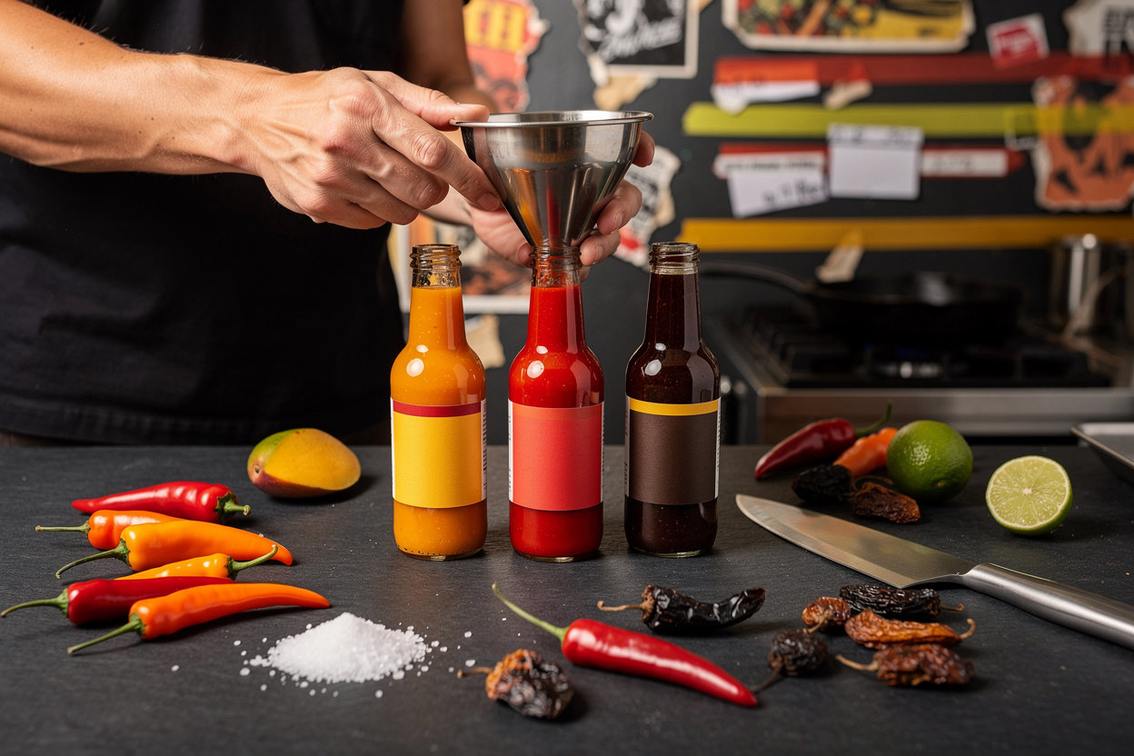 Riot Hot Sauce Co. founder's craft hot sauce small-batch production philosophy